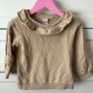 H&M Toddler Girl Tan sweatshirt